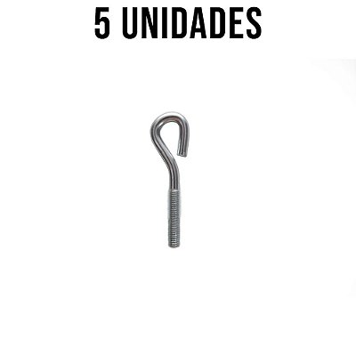 Presilha Pitão Sem Porca Zincado Branco - 5un
