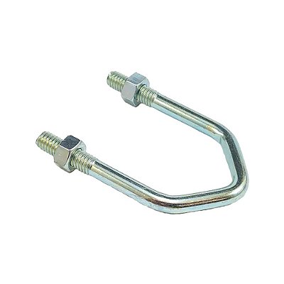 Presilha V 40mm Com Porca Zincado Branco