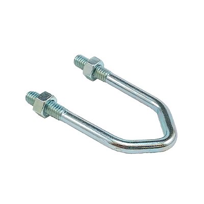Presilha V 32mm Com Porca Zincado Branco