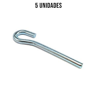 Pino De Fueiro Zincado Branco 7mm - 5un