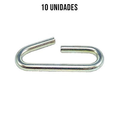 Argola Do Esticador Zincado Branco 8mm - 10un