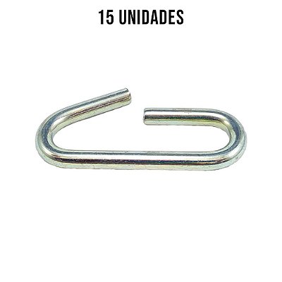 Argola Do Esticador Zincado Branco 7mm - 15un