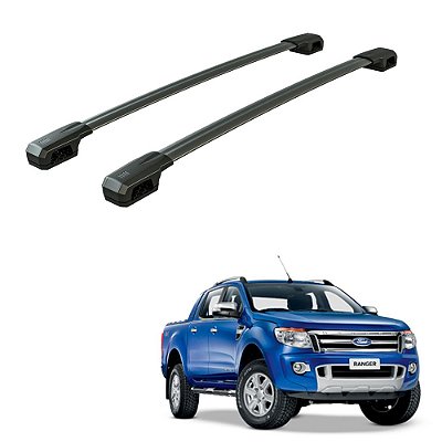 Travessa Teto Ranger 2016 2017 2018 Cd Alumínio Preto