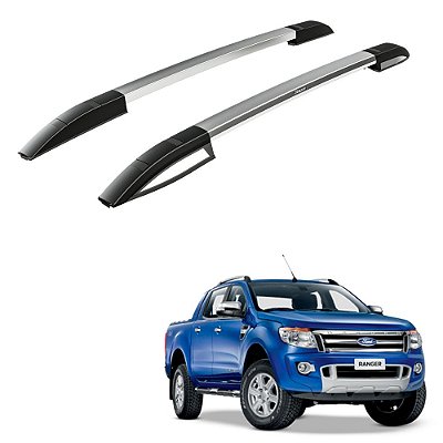 Rack Teto Longarina Ranger 2016 2017 2018 Alumínio Polido