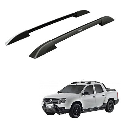 Rack Teto Longarina Duster Oroch 2019 2020 Alumínio Preto