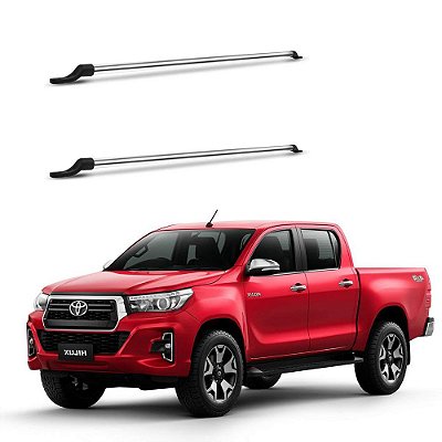 Grade Barra Vidro Hilux 2018 2019 2020 2021 2022 Cromo Duplo