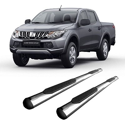 Estribo L200 Triton 2017 2018 2019 2020 2021 CD Oval Cromo
