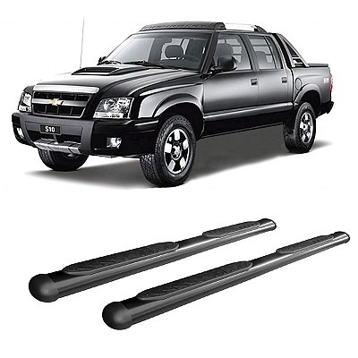 Estribo S10 2005 2006 2007 2008 2009 2010 2011 CD Oval Preto