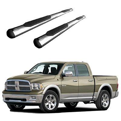 Estribo Dodge RAM 1500 - 2009 2010 2011 2012 CD Oval Cromo