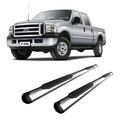 Estribo F250 2005 2006 2007 2008 2009 2010 2011 Oval Preto
