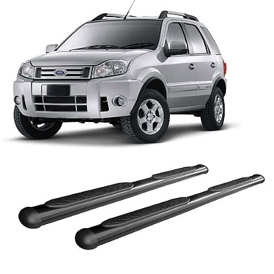 Estribo EcoSport 2007 2008 2009 2010 2011 2012 Oval Preto
