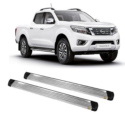 Estribo Frontier NP300 2019 2020 2021 2022 Alumínio Polido