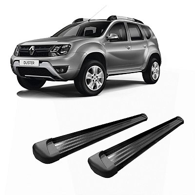 Estribo Duster 2017 2018 2019 2020 2021 2022 Alumínio Preto