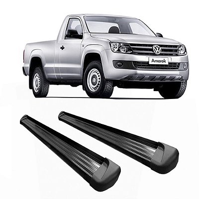 Estribo Amarok 2015 2016 2017 2018 2019 CS Alumínio Preto