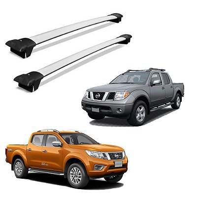 Travessa Rack Teto Frontier NP300 1997 1998 1999 2000 Prata
