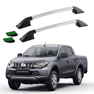 Rack Teto Longarina Triton 2015 2016 Prata Tubular Colado