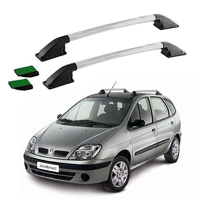 Rack Teto Longarina Scenic 2002 2003 2004 2005 Prata Colado