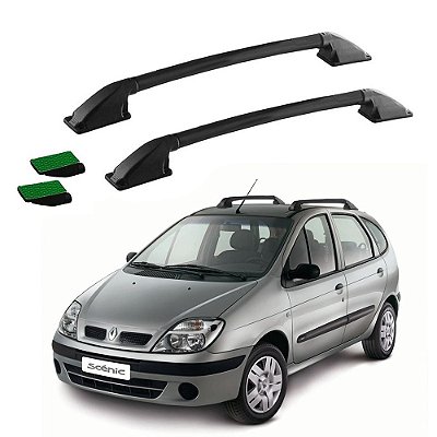 Rack Teto Longarina Scenic 1998 1999 2000 2001 Preto Colado