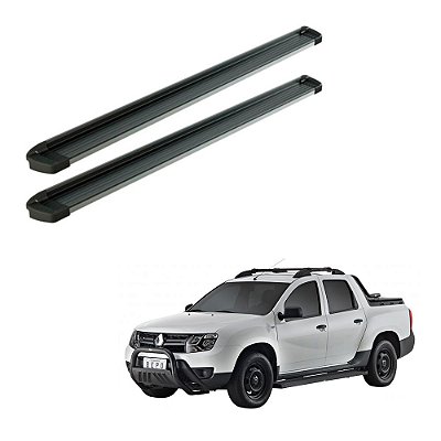 Estribo Duster Oroch 2019 2020 2021 2022 Preto Frente Polida