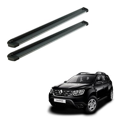Estribo Duster 2012 2013 2014 2015 2016 Preto Frente Polida