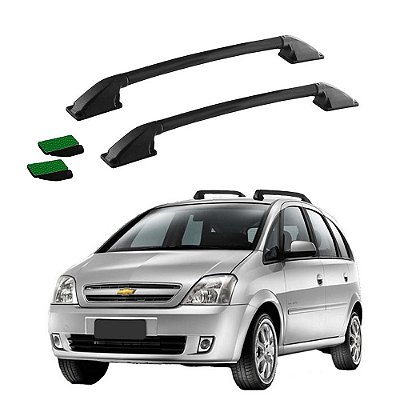 Rack Teto Longarina Meriva 2007 2008 2009 2010 Preto Colado