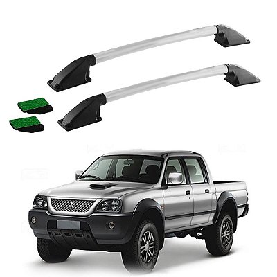 Rack Teto Longarina L200 Outdoor 2007 2008 2009 Prata Colado