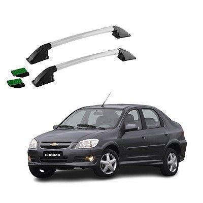 Rack Teto Longarina Prisma 2011 2012 Prata Tubular Colado