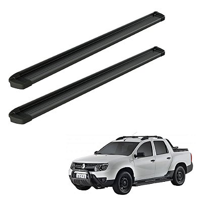 Estribo Duster Oroch 2019 2020 2021 2022 Alumínio Preto
