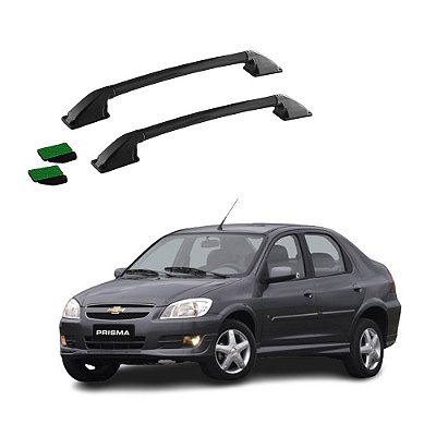 Rack Teto Longarina Prisma 2009 2010 Preto Tubular Colado
