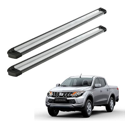 Estribo L200 Triton 2014 2015 2016 Gl/Glx Cd Alumínio Polido