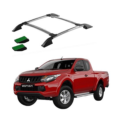 Bagageiro Teto Triton 2018 2019 2020 2021 2022 Cromo Colado