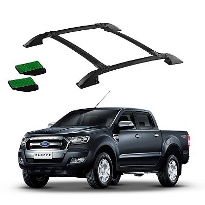 Bagageiro Teto Ranger 2018 2019 2020 2021 2022 Preto Colado
