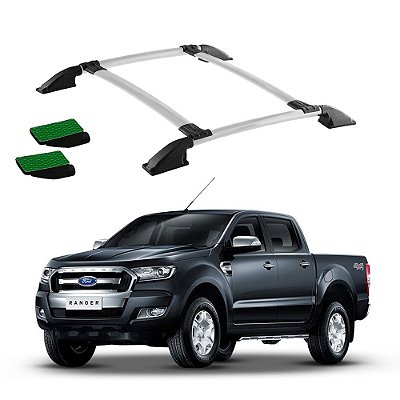 Bagageiro Teto Ranger 2018 2019 2020 2021 2022 Prata Colado
