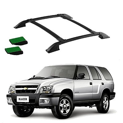 Bagageiro Teto Blazer 2005 2006 2007 2008 2009 Preto Colado