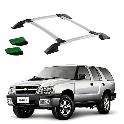 Bagageiro Teto Blazer 2007 2008 2009 2010 2011 Prata Colado