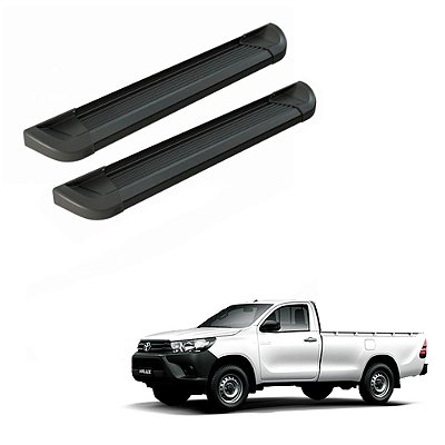 Estribo Hilux 2016 2017 2018 2019 2020 Cabine Simples Preto