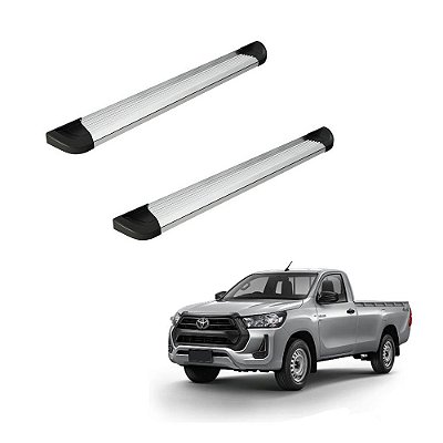 Estribo Hilux 2021 2022 Cabine Simples Alumínio Polido