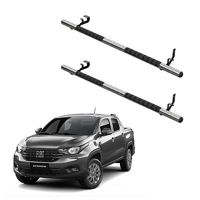 Estribo Strada 2021 2022 Cabine Simples E Dupla Slim Cromado