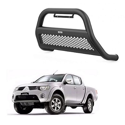 Quebra Mato L200 2008 2009 2010 2011 Com Grade Preto