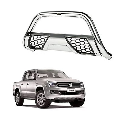 Quebra Mato Amarok 2014 2015 2016 Grade Esportiva Cromo