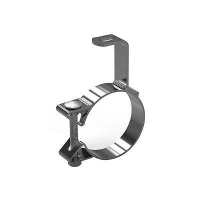 Abraçadeira Com Suporte Fixação Escada 4 Polegadas Cromado