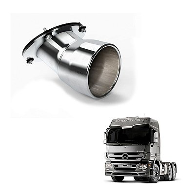 Terminal Escapamento Actros Saida Catalisador 4,5 Polegadas