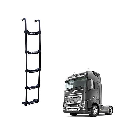 Escada Traseira Volvo Fh 2021 2022 Cabine Baixa 5 Degraus