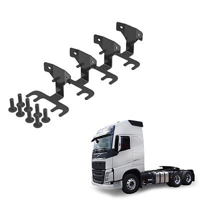Jogo Suporte Cubo Calota Volvo Fh 2010 2011 2012 2013 2014
