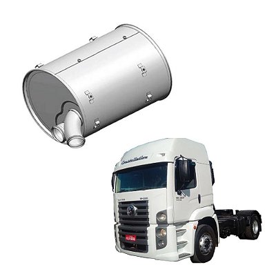 Silencioso Vw Constellation 19.320 2018 2019 - 3,5 Polegadas