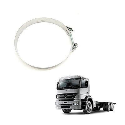 Abraçadeira Tubo Motor Mb Axor 2040 Até 2011 - C/ Silencioso