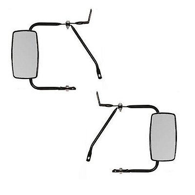 Espelho Retrovisor Ford F1000 1989 Completo Plano - Par