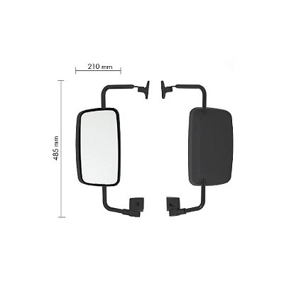 Espelho Retrovisor Mb Acello 1016 / 1316 Convexo - Le