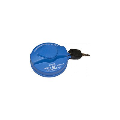 Tampa Tanque Combustível Scania S5 2014 2015 Azul Com Chave