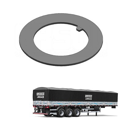 Arruela Lisa Para Carreta Randon Zincado Branco - 10 Un